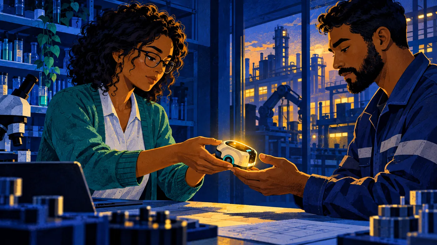 Ilustração do artigo: transferência de tecnologia