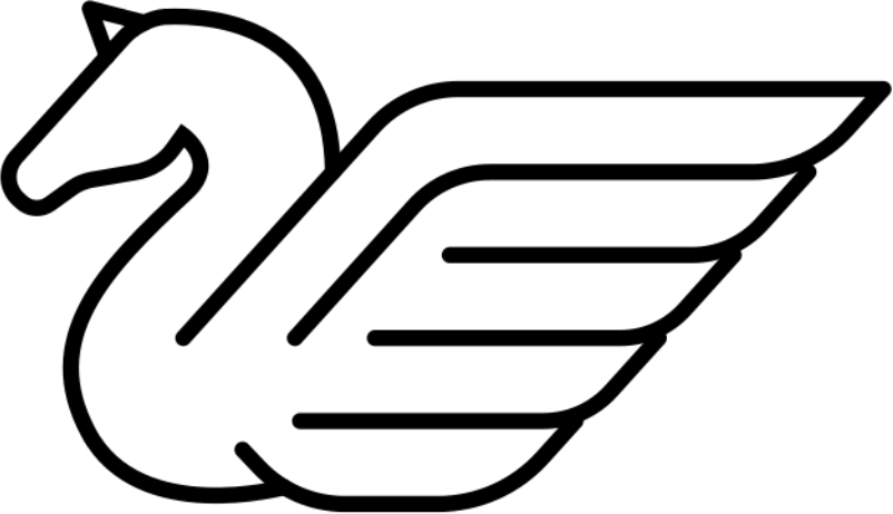 Símbolo preto da Pegaso Ventures